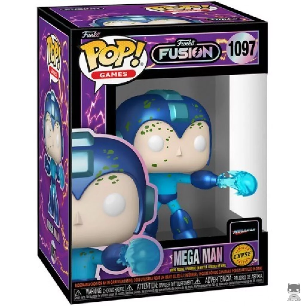Figura Funko Pop! Mega Man (Chase) en su caja