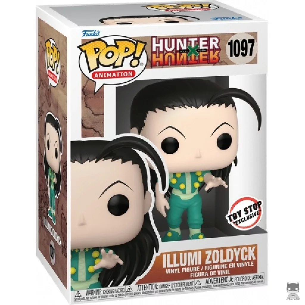 Figura Funko Pop! Illumi Zoldyck en su caja