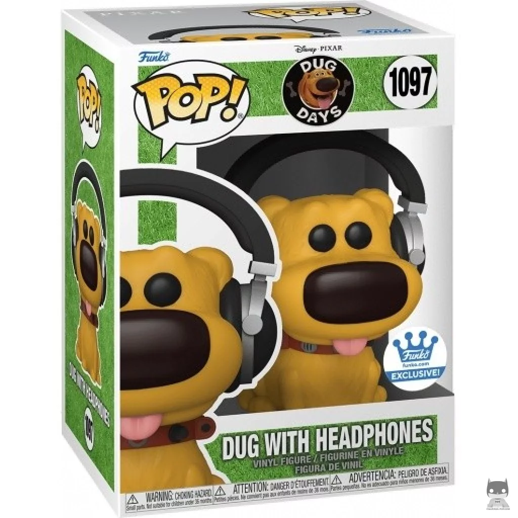 Figura Funko Pop! Dug con auriculares en su caja