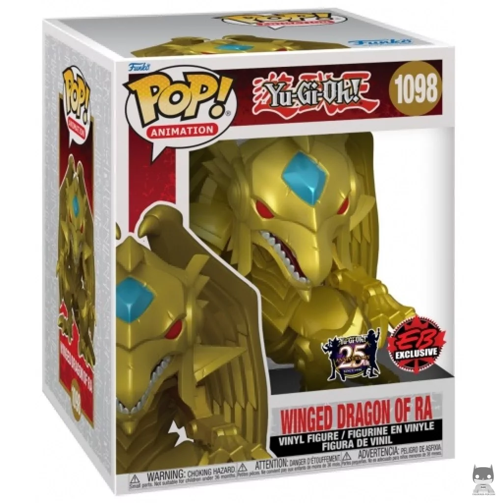 Figura Funko Pop! El Dragón Alado de Ra (Metalizado & Supersized) en su caja