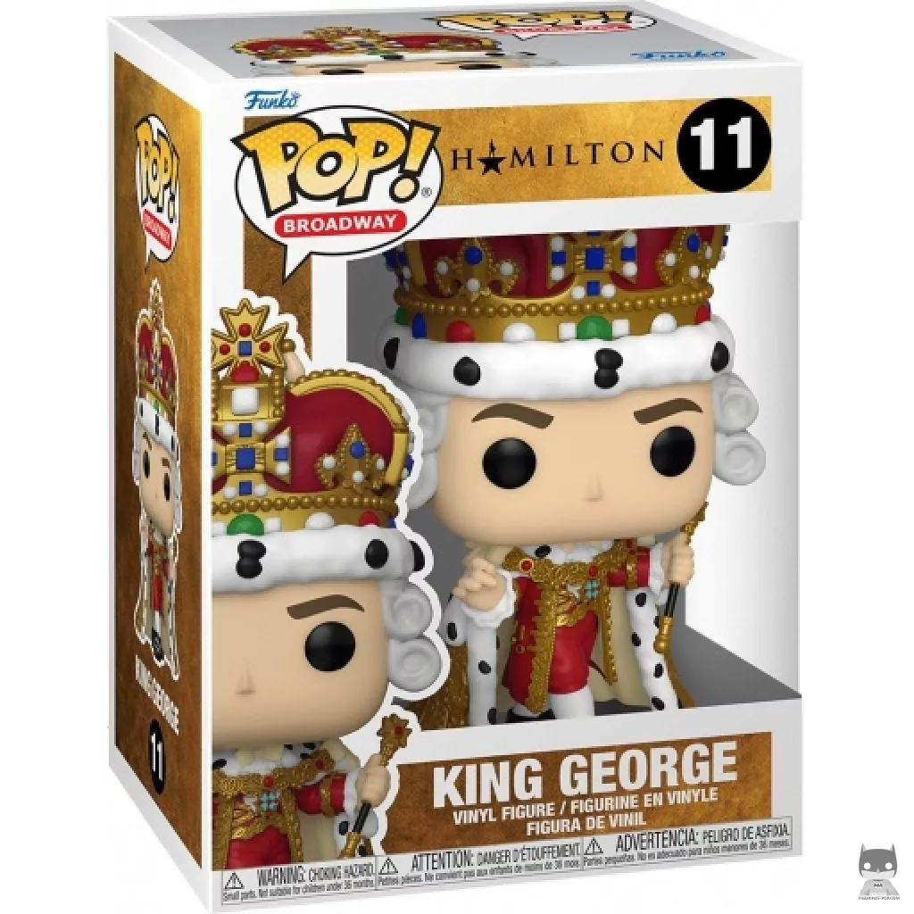 Figura Funko Pop! King George en su caja