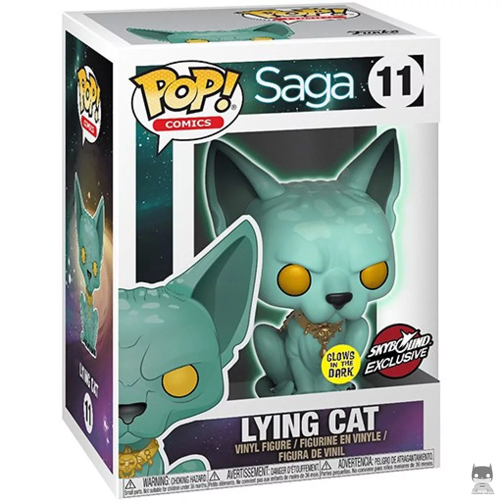Figura Funko Pop! Gato Mentira en su caja