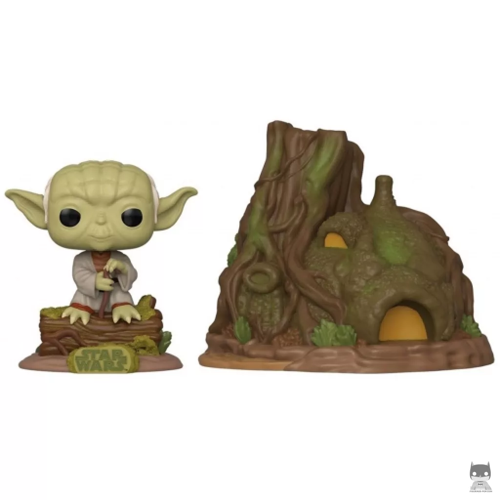 Figura Funko Pop! Yoda en Dagobah con su cabaña (Star Wars: Episodio V, El imperio contraataca)