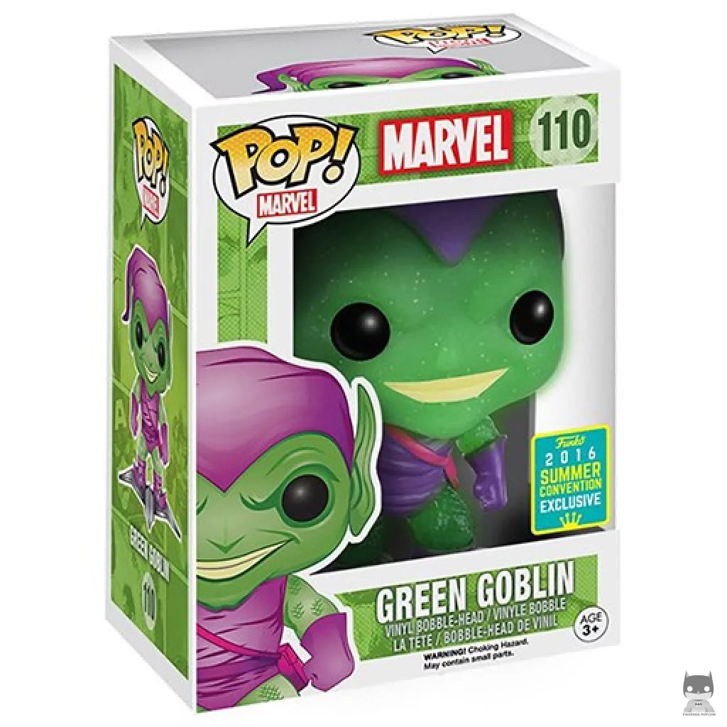 Figura Funko Pop! Duende Verde (con planeador) en su caja
