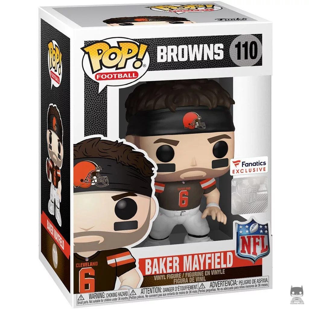 Figura Funko Pop! Baker Mayfield en su caja