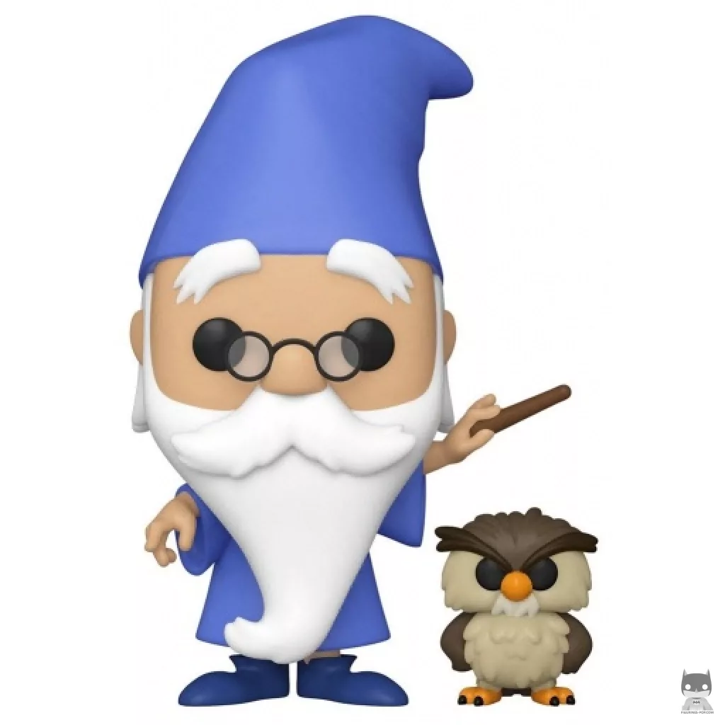 Figura Funko Pop! Merlín con Arquímedes (Merlín el encantador)