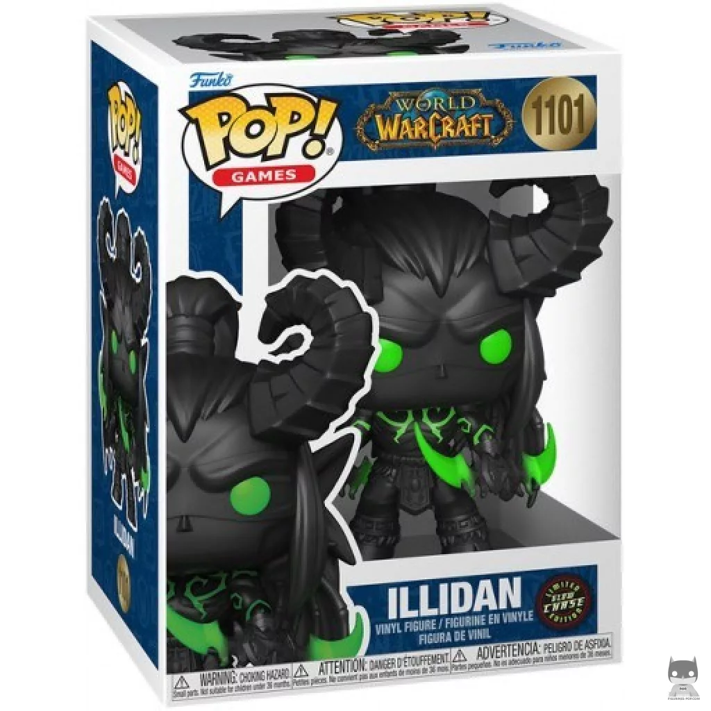 Figura Funko Pop! Illidan (Chase & Brilla en la oscuridad) en su caja
