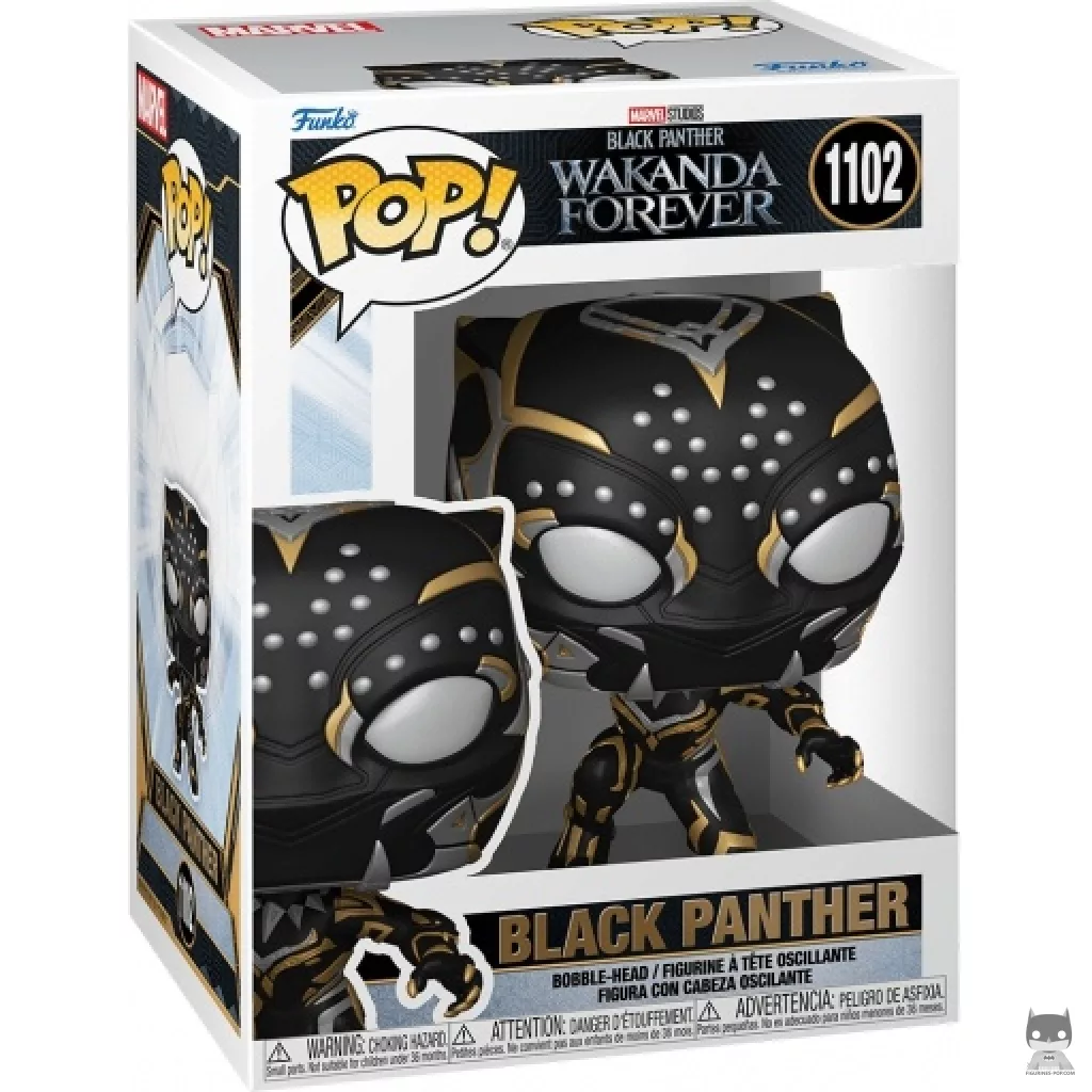 Figura Funko Pop! Black Panther en su caja