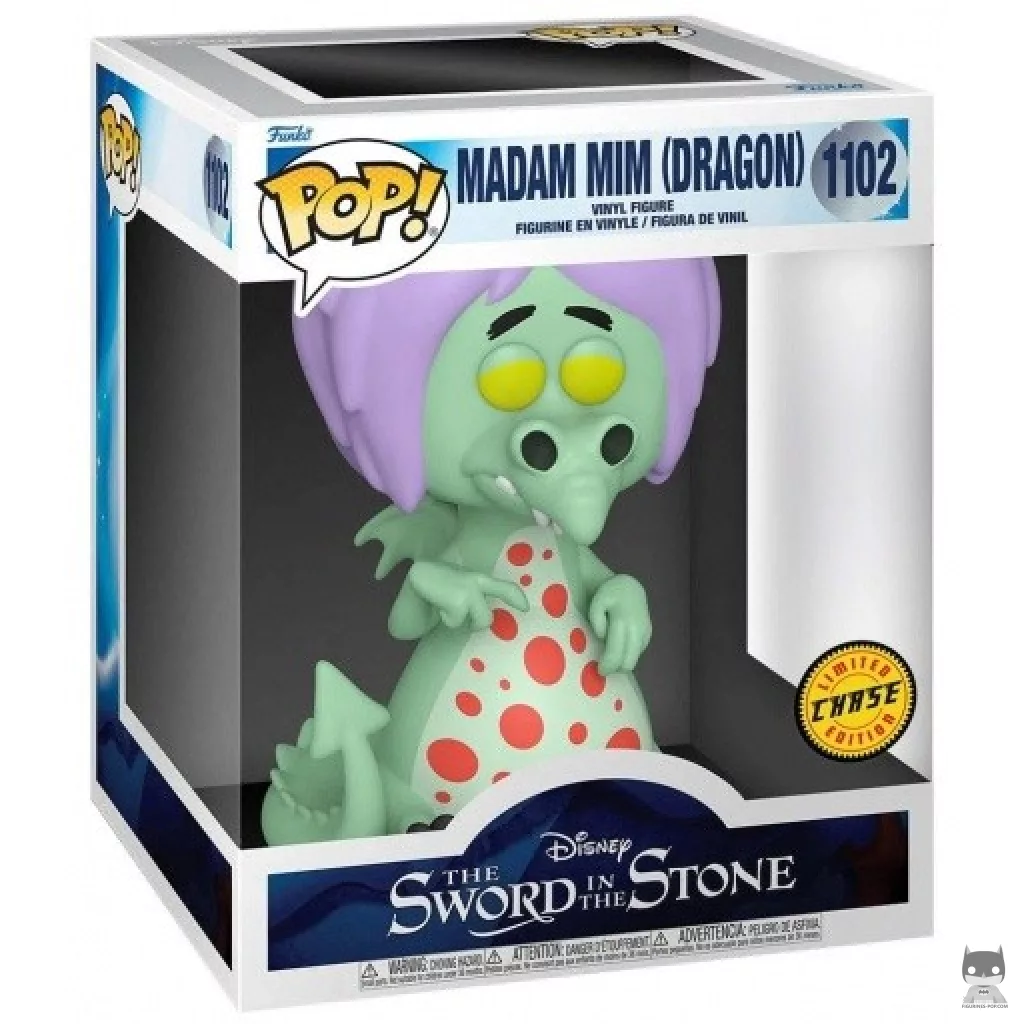 Figura Funko Pop! Madam Mim dragón (Supersized & Chase) en su caja