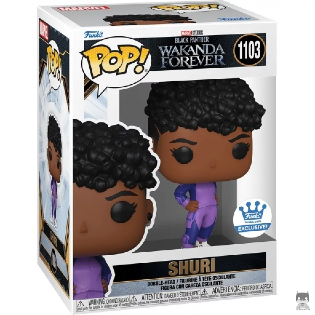 Figura Funko Pop! Shuri en su caja