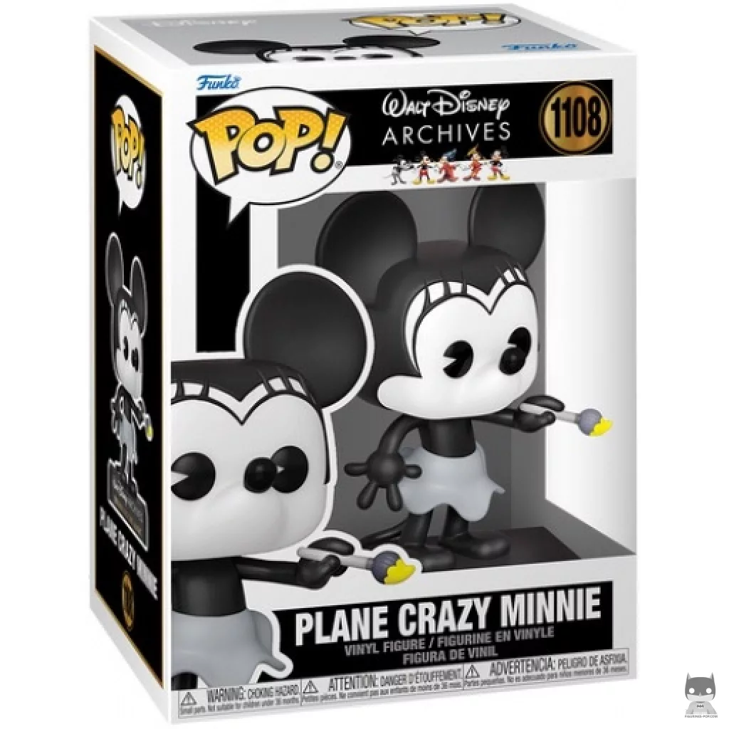Figura Funko Pop! Minnie Plane Crazy 1928 en su caja