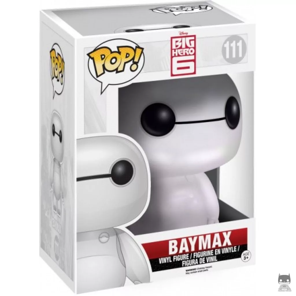 Figura Funko Pop! Baymax (Supersized & Metalizado) en su caja