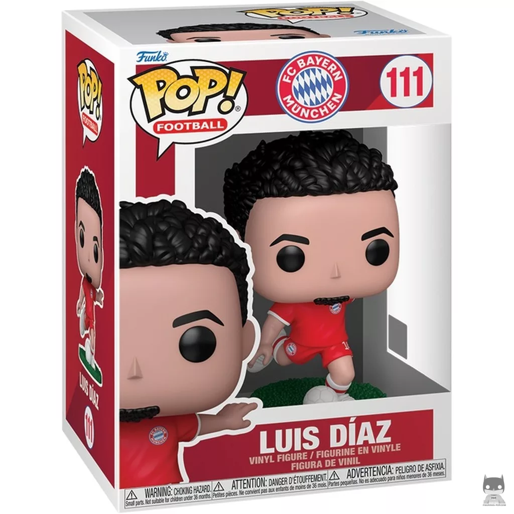 Figura Funko Pop! Luis Diaz (Bayern Munich) en su caja
