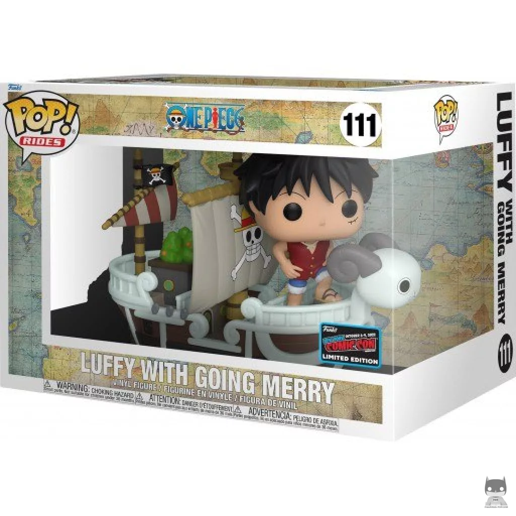 Figura Funko Pop! Luffy en el Going Merry en su caja