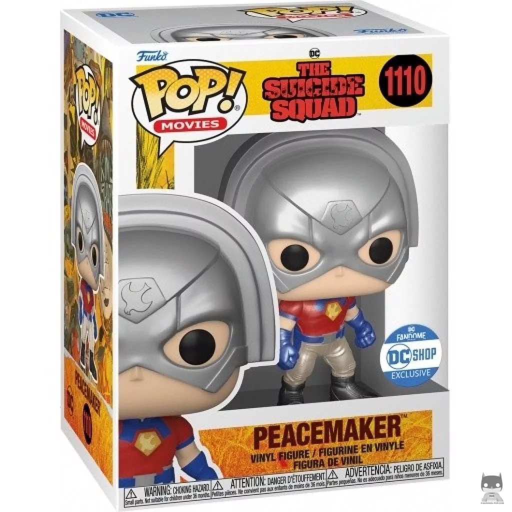 Figura Funko Pop! Peacemaker (Metalizado) en su caja