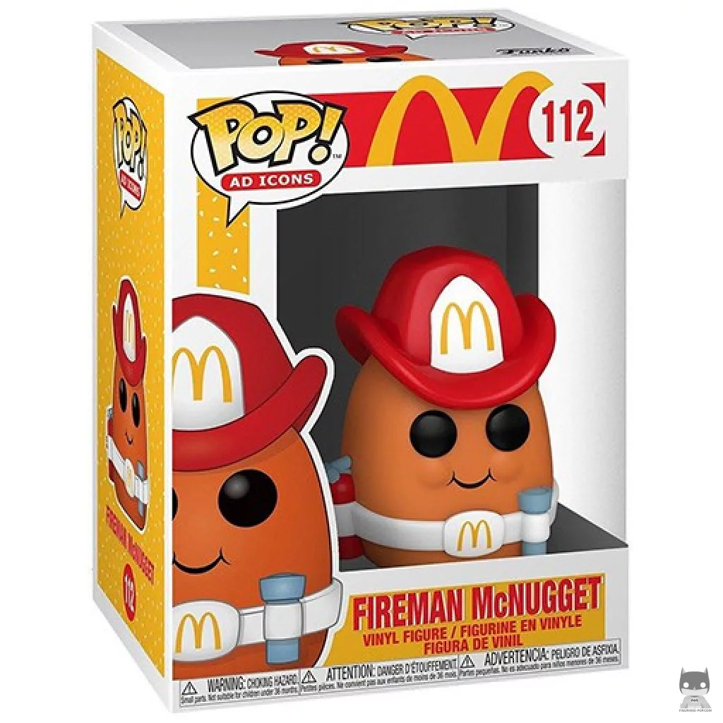 Figura Funko Pop! McNugget bombero en su caja