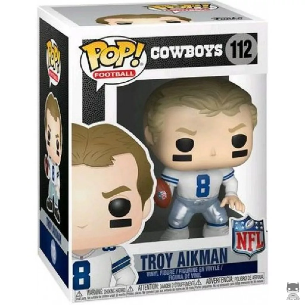 Figura Funko Pop! Troy Aikman en su caja