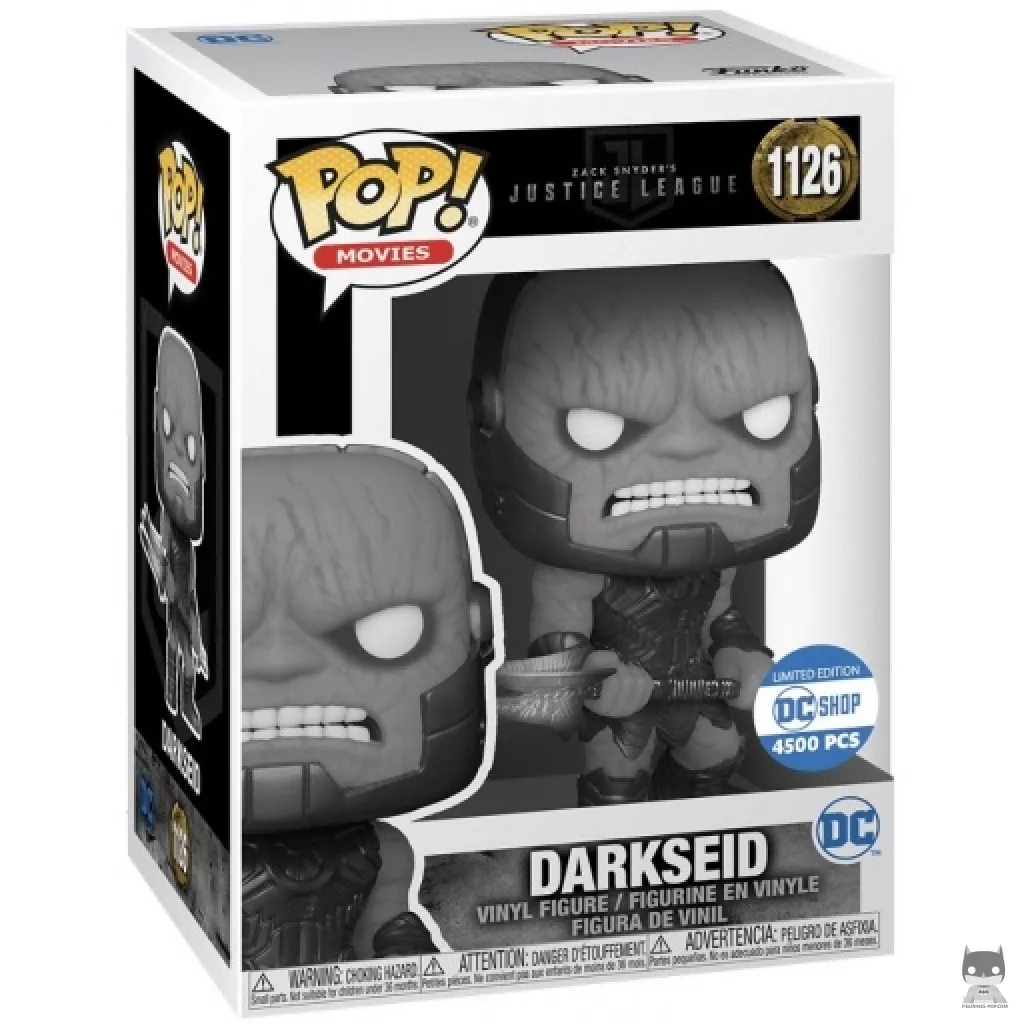 Figura Funko Pop! Darkseid (Blanco y negro) en su caja