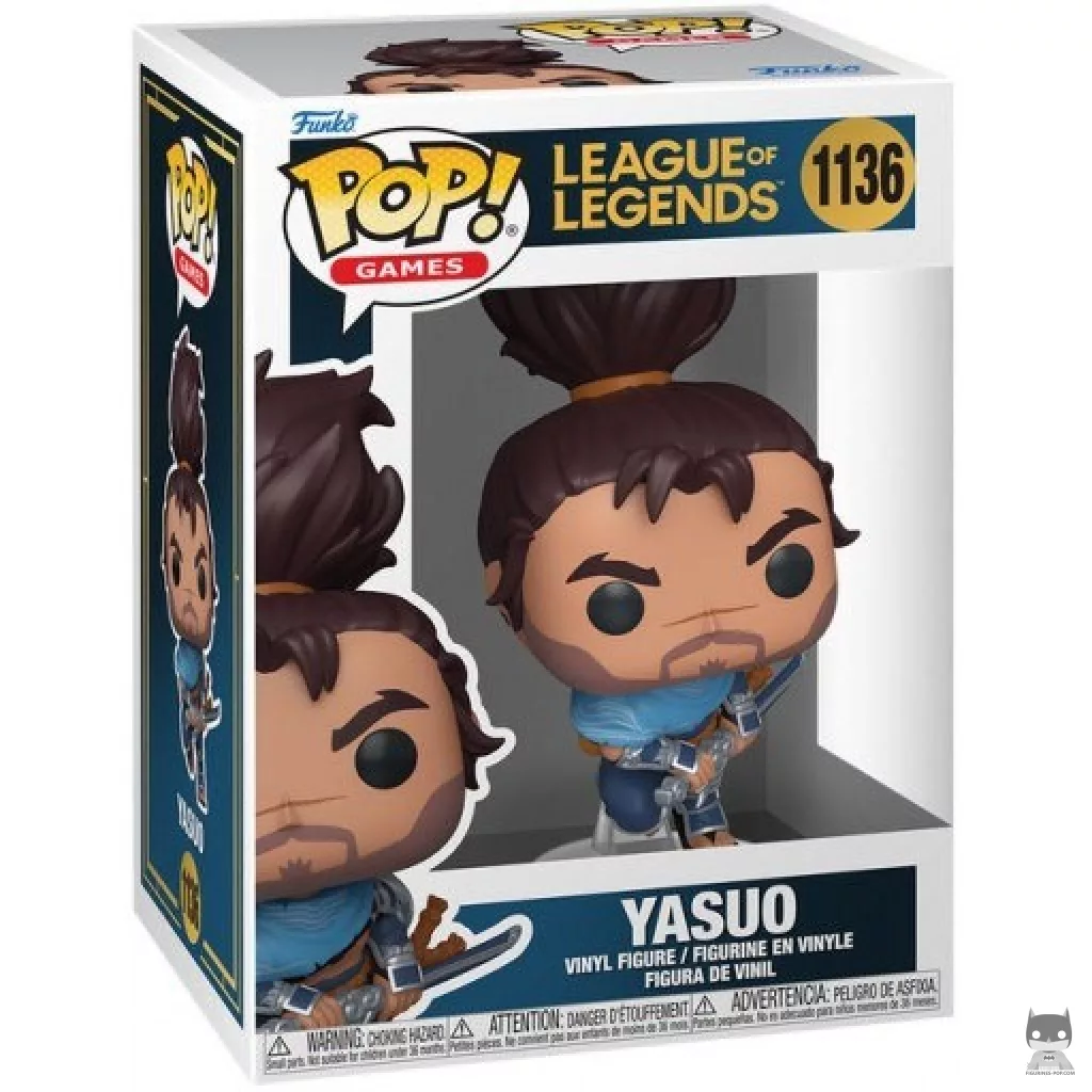 Figura Funko Pop! Yasuo en su caja