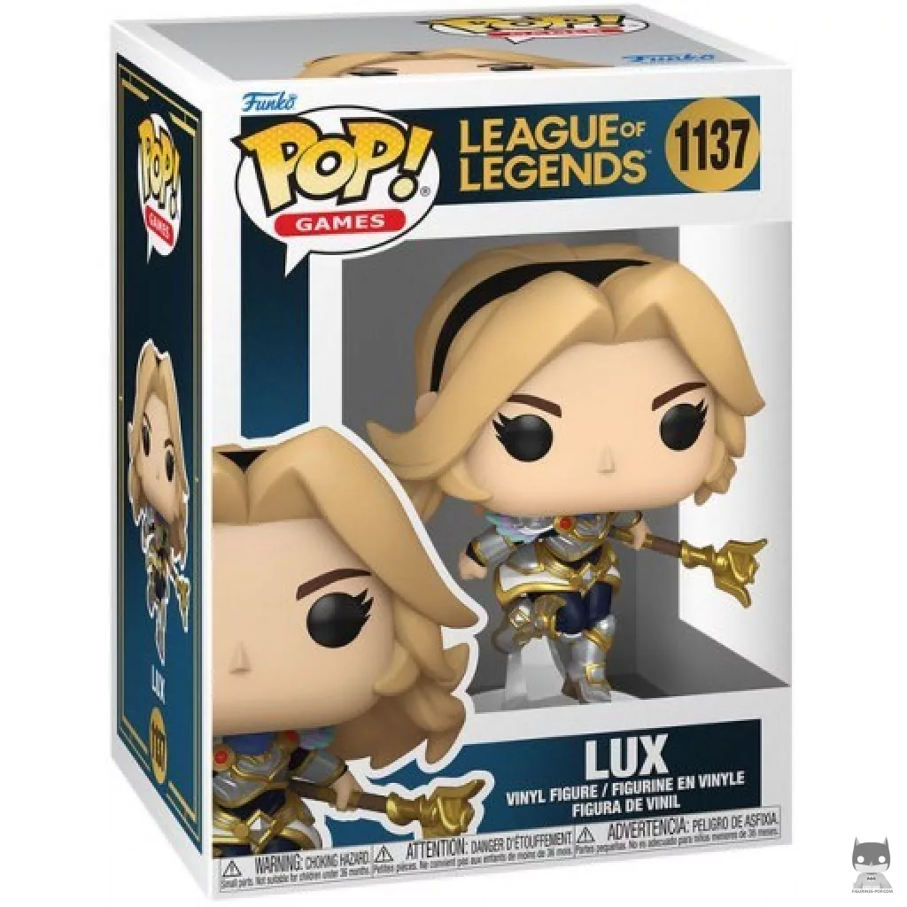 Figura Funko Pop! Lux en su caja