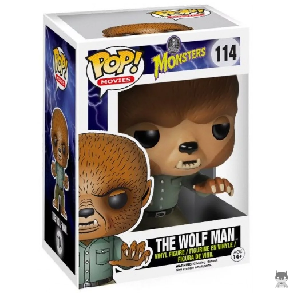 Figura Funko Pop! El Hombre Lobo en su caja