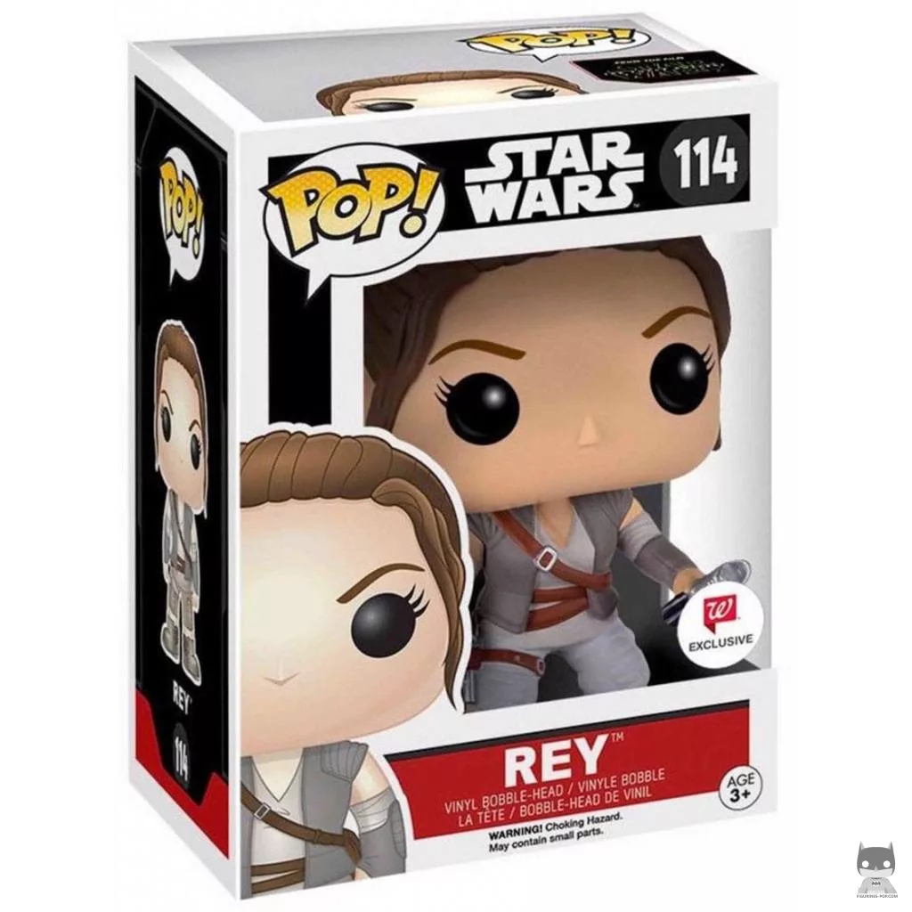 Figura Funko Pop! Rey con atuendo de la Resistencia en su caja
