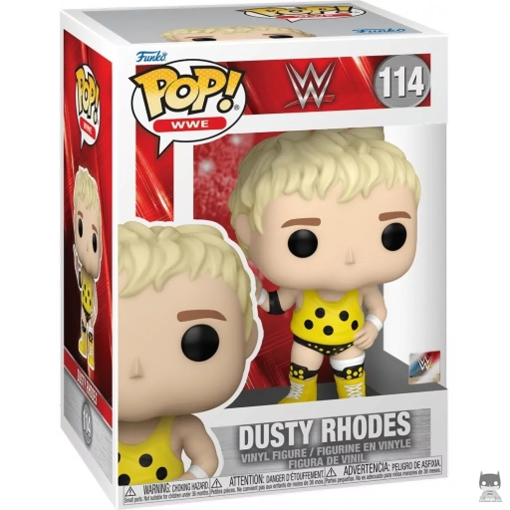 Figura Funko Pop! Dusty Rhodes en su caja