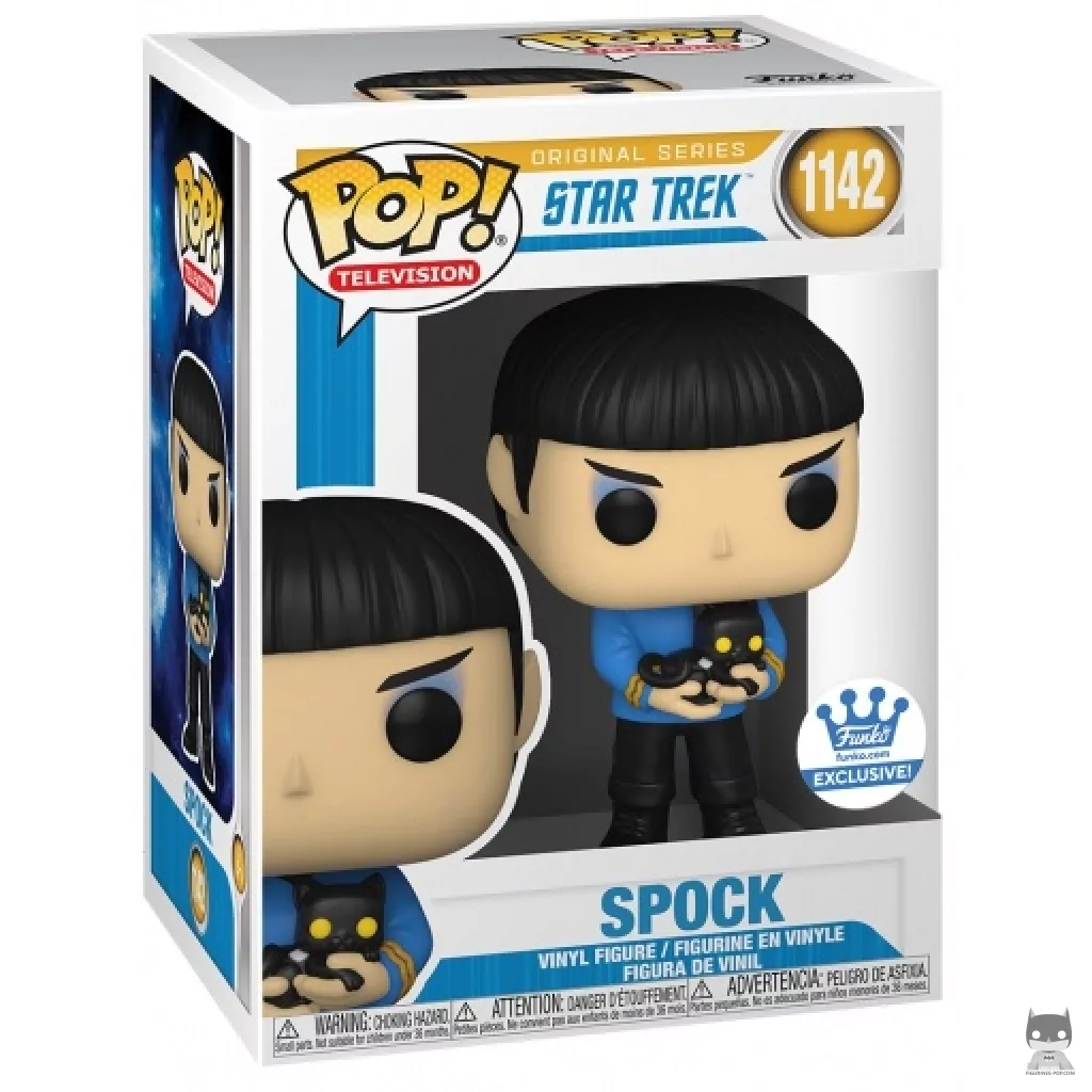 Figura Funko Pop! Spock con gato en su caja