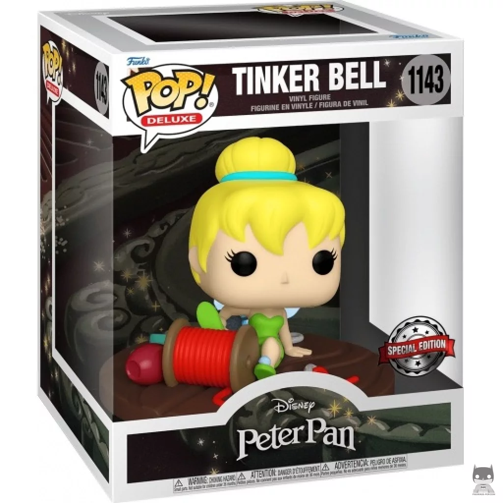 Figura Funko Pop! Campanilla con carrete de hilo en su caja