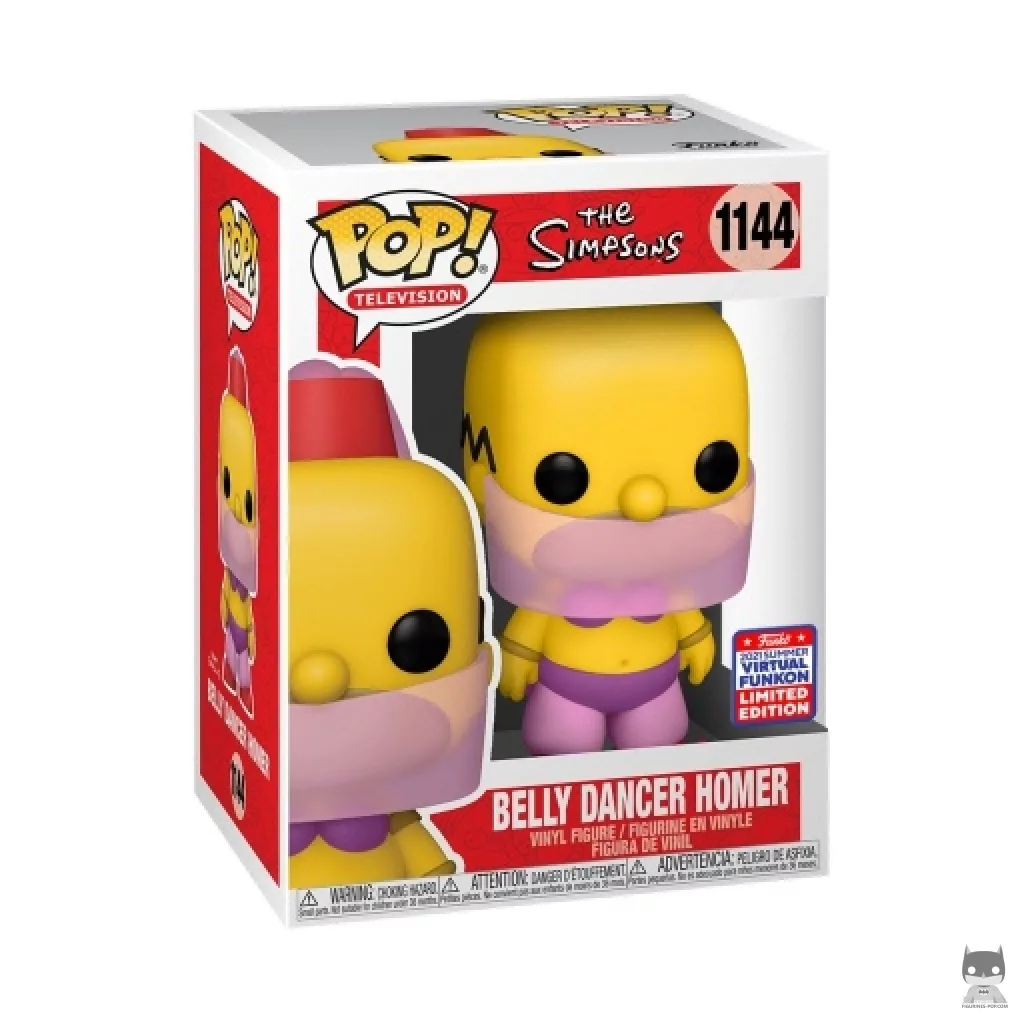 Figura Funko Pop! Homer bailarín de danza del vientre en su caja