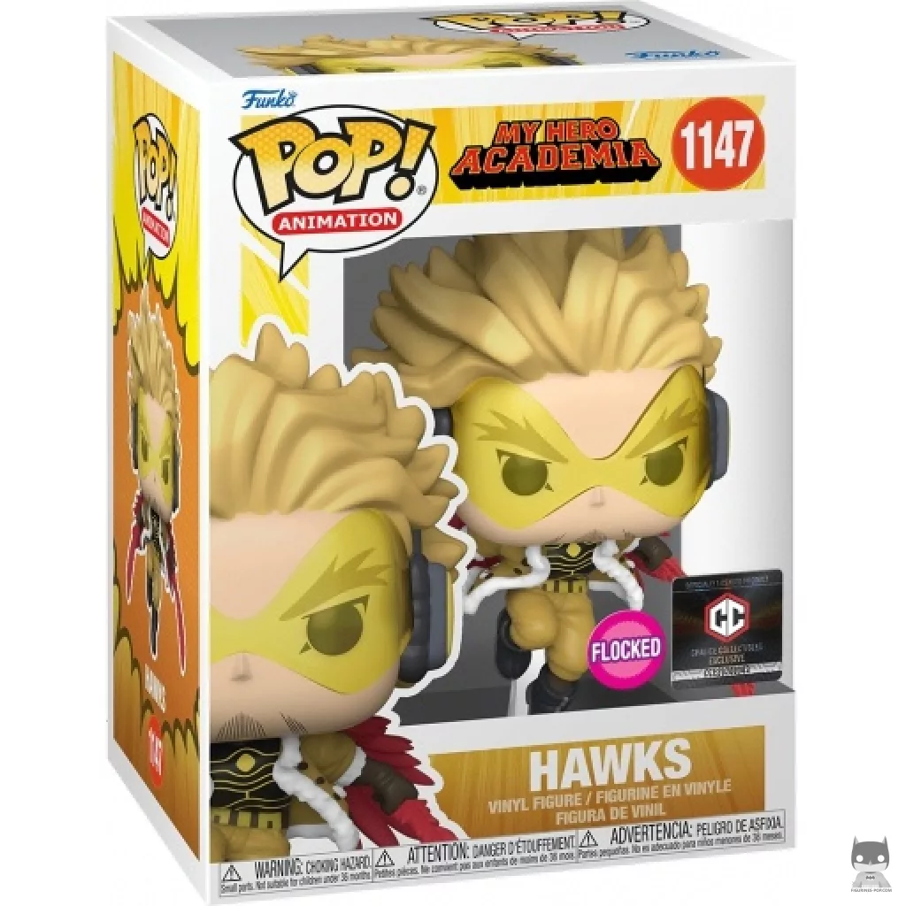 Figura Funko Pop! Hawks (Flocado) en su caja