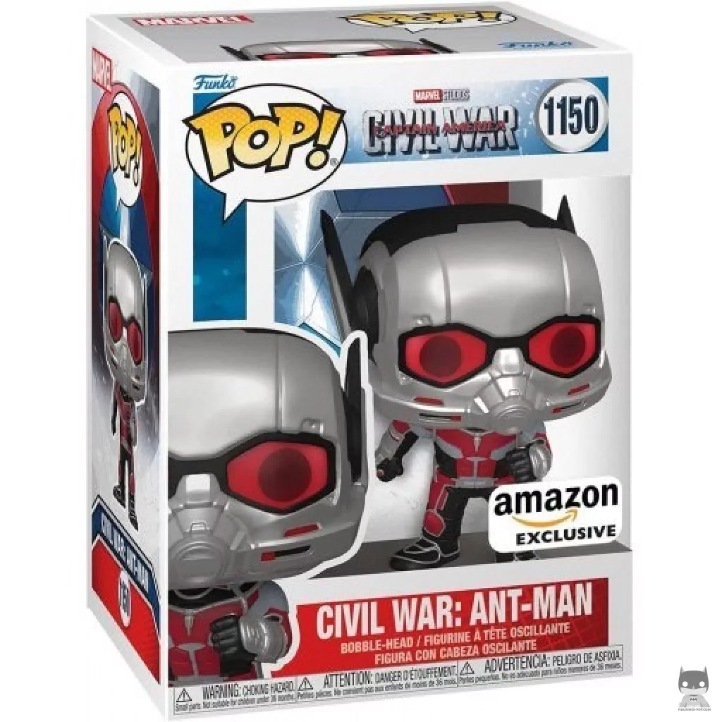 Figura Funko Pop! Civil War: Ant-Man en su caja