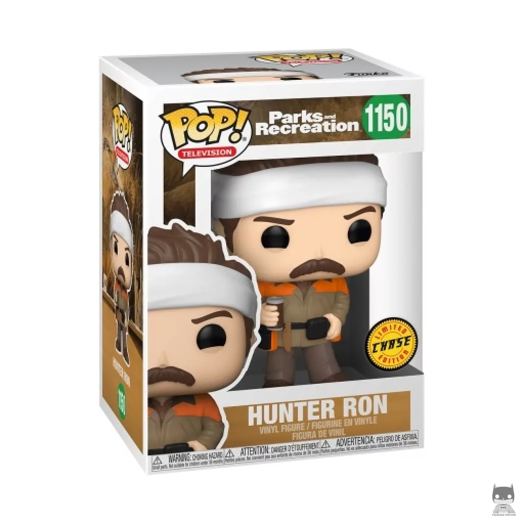 Figura Funko Pop! Ron cazador (Chase) en su caja