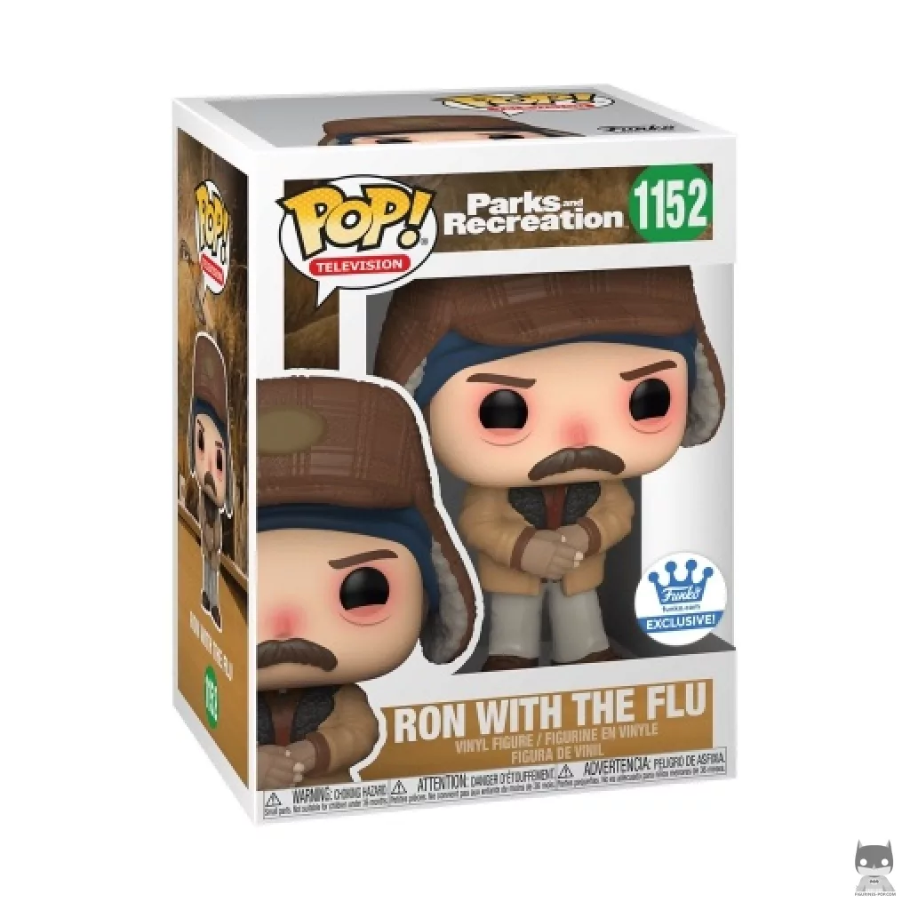 Figura Funko Pop! Ron con gripe en su caja