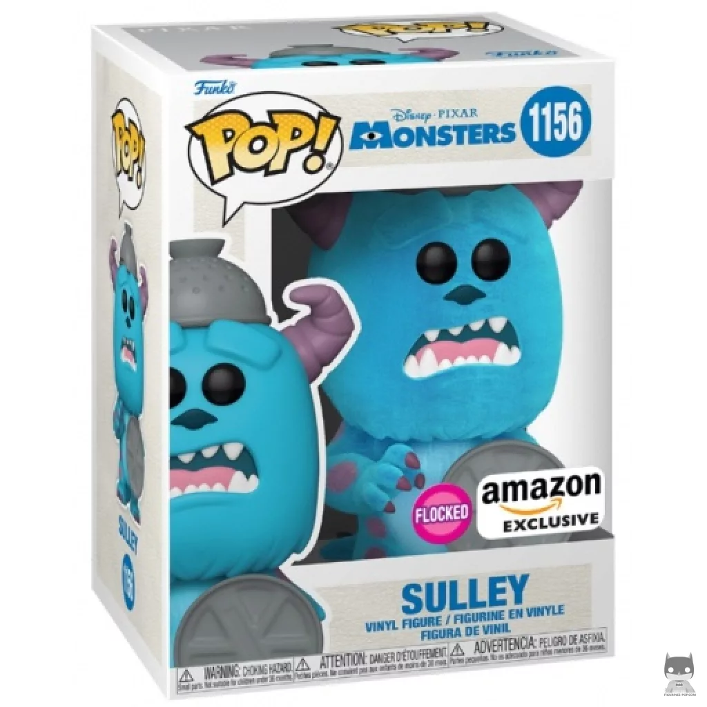 Figura Funko Pop! Sulley con tapa (Flocado) en su caja