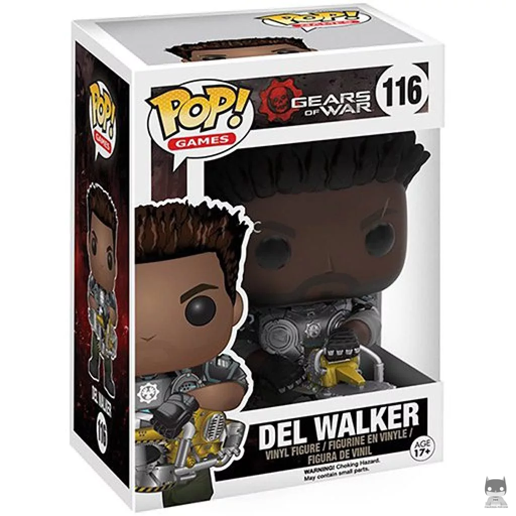 Figura Funko Pop! Delmont "Del" Walker en su caja