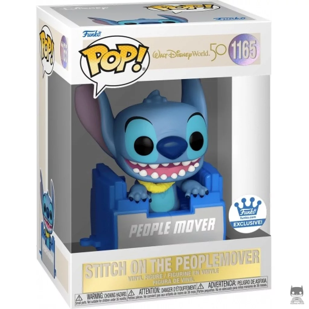 Figura Funko Pop! Stitch en el Peoplemover en su caja