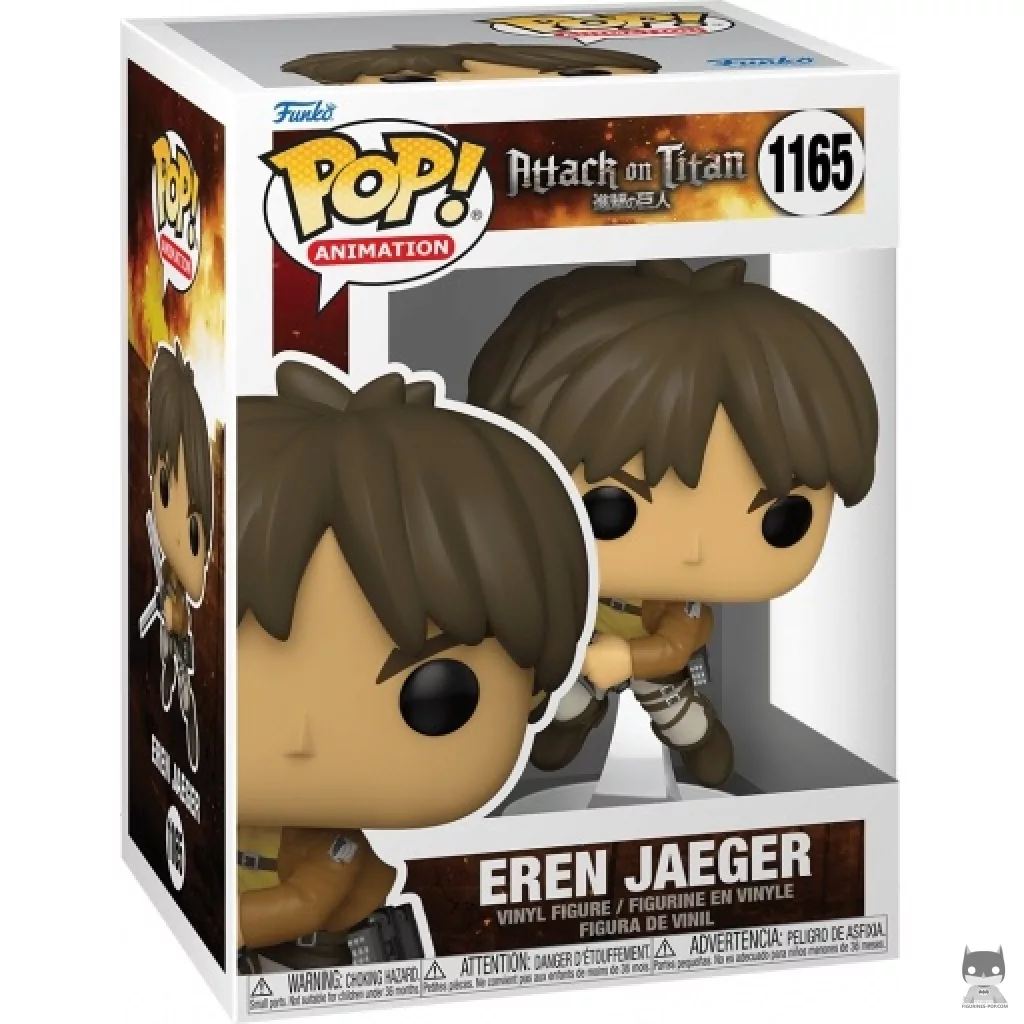 Figura Funko Pop! Eren Jaeger en su caja