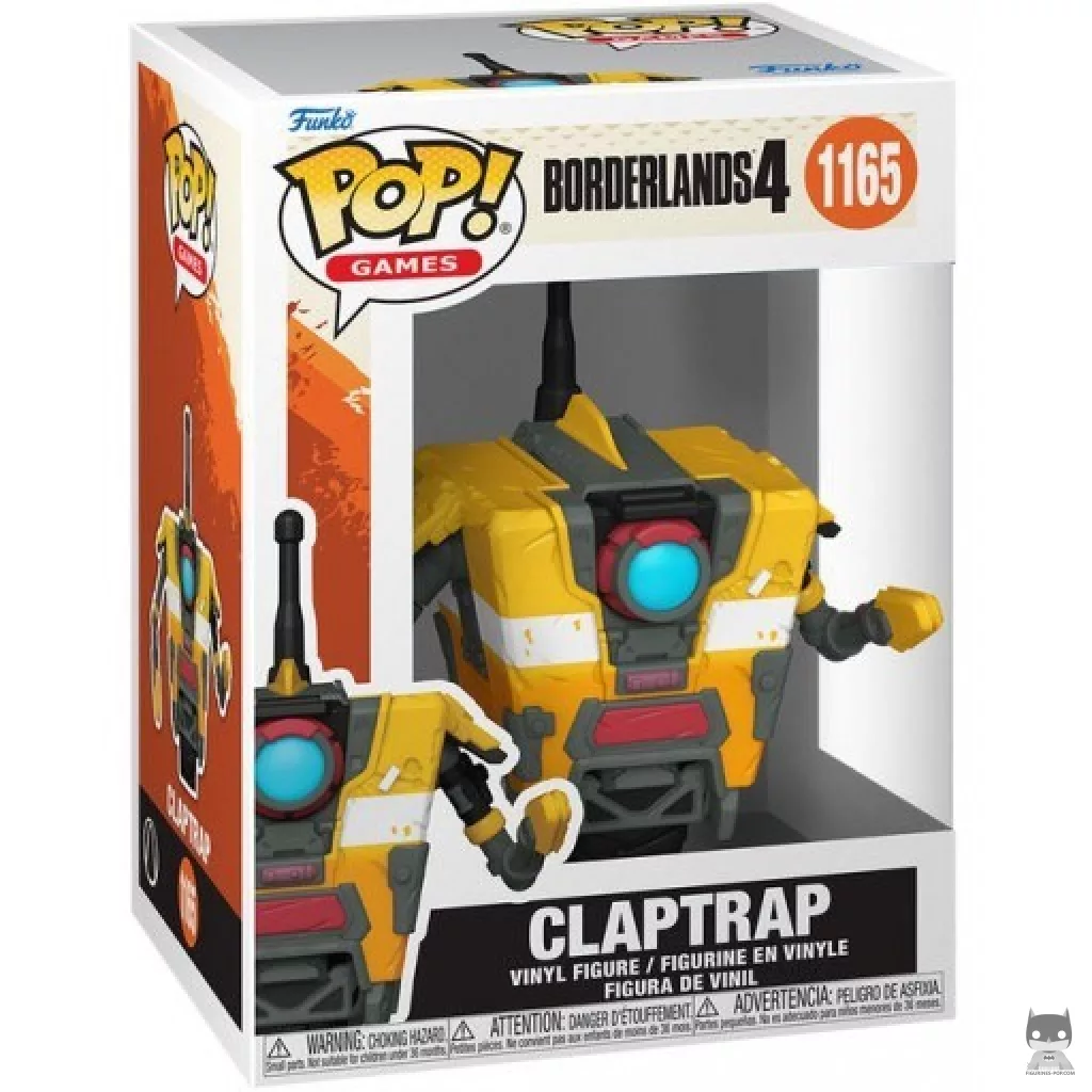 Figura Funko Pop! Claptrap en su caja