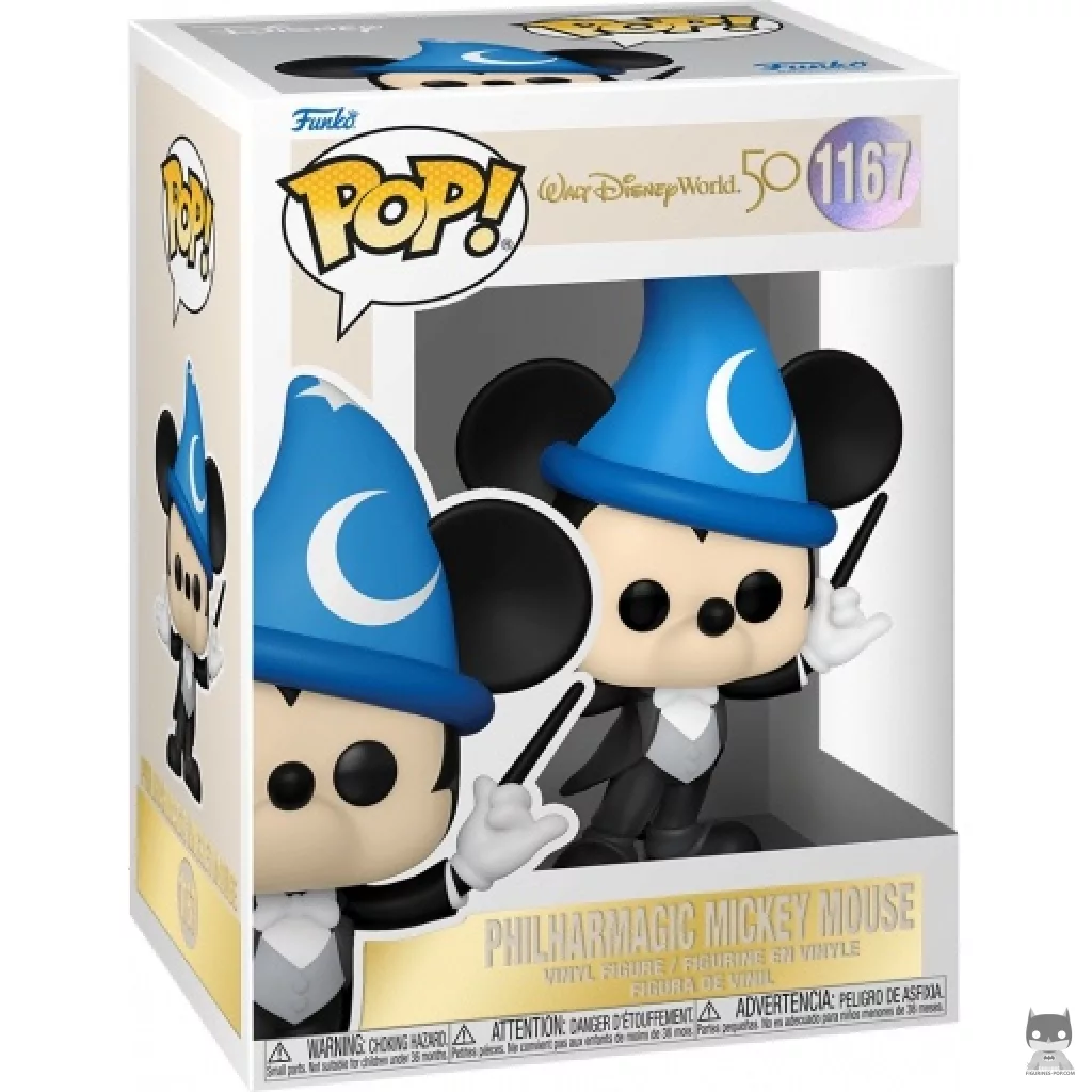 Figura Funko Pop! Mickey Mouse PhilharMagic en su caja