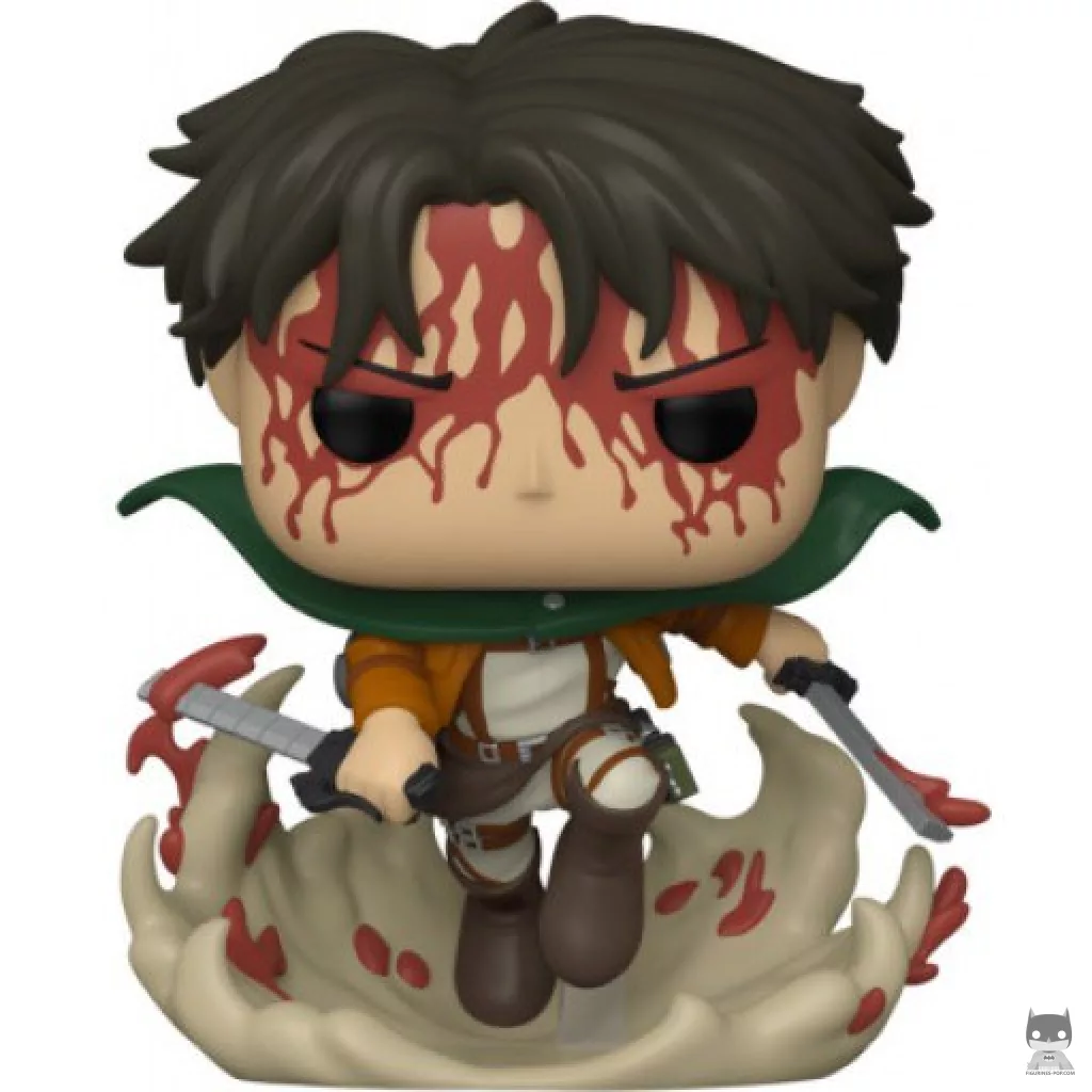 Figura Funko Pop! Levi en combate (Ensangrentado) (Ataque a los titanes (SNK))