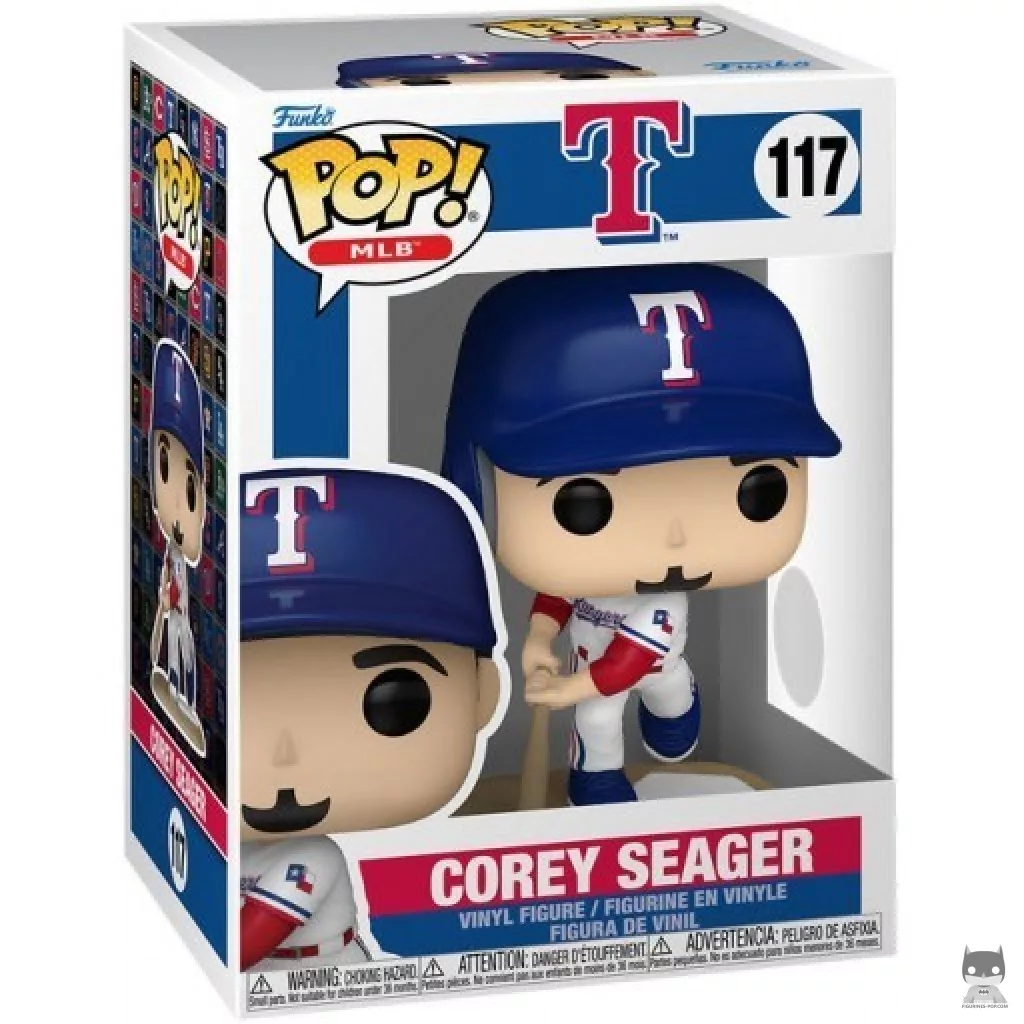 Figura Funko Pop! Corey Seager en su caja