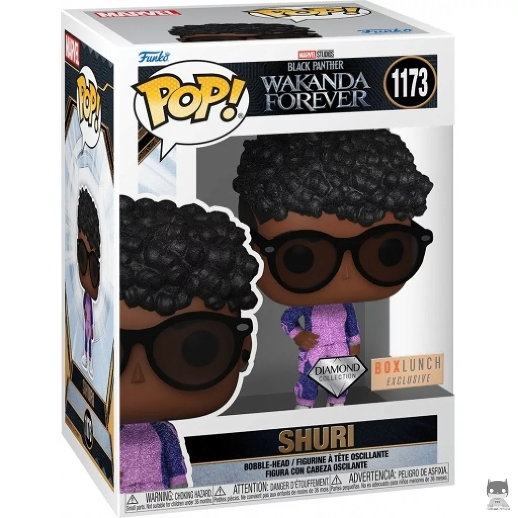 Figura Funko Pop! Shuri (Diamond Collection) en su caja