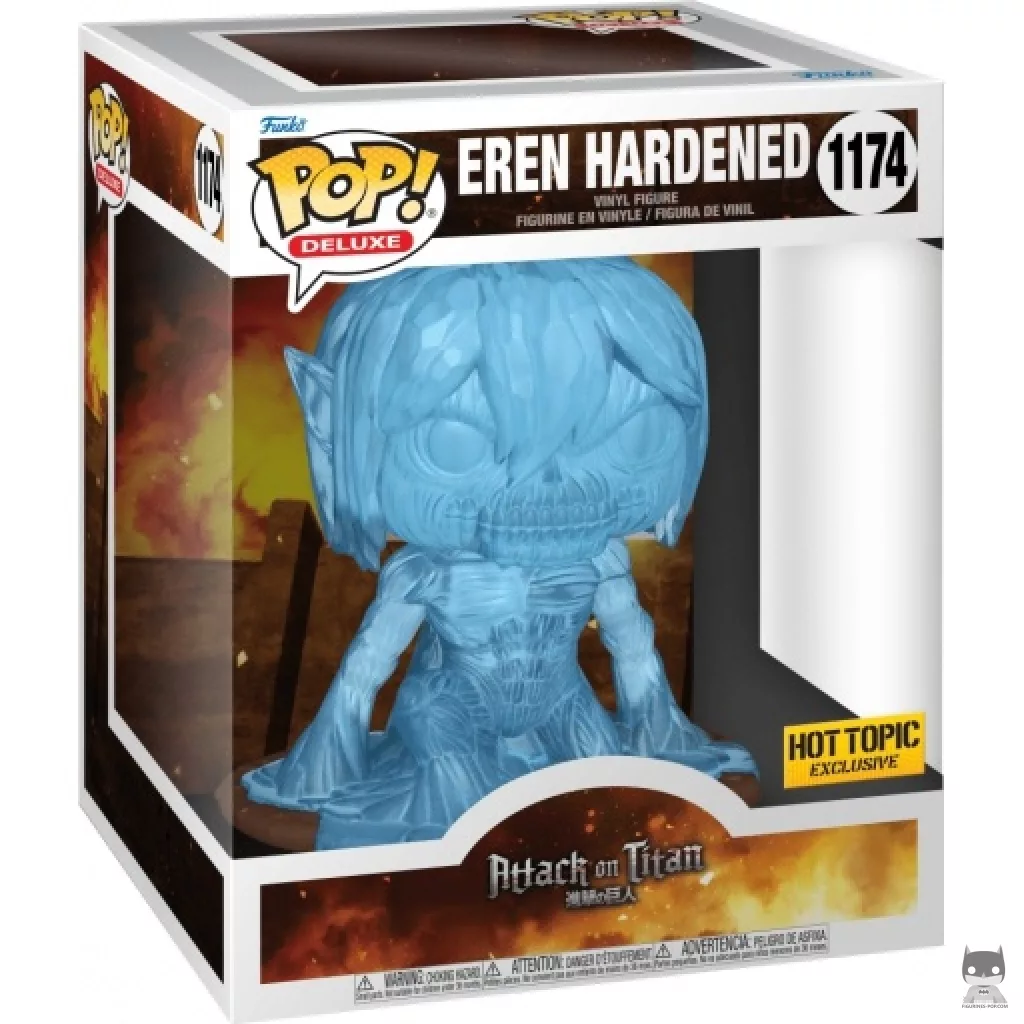 Figura Funko Pop! Eren endurecido en su caja