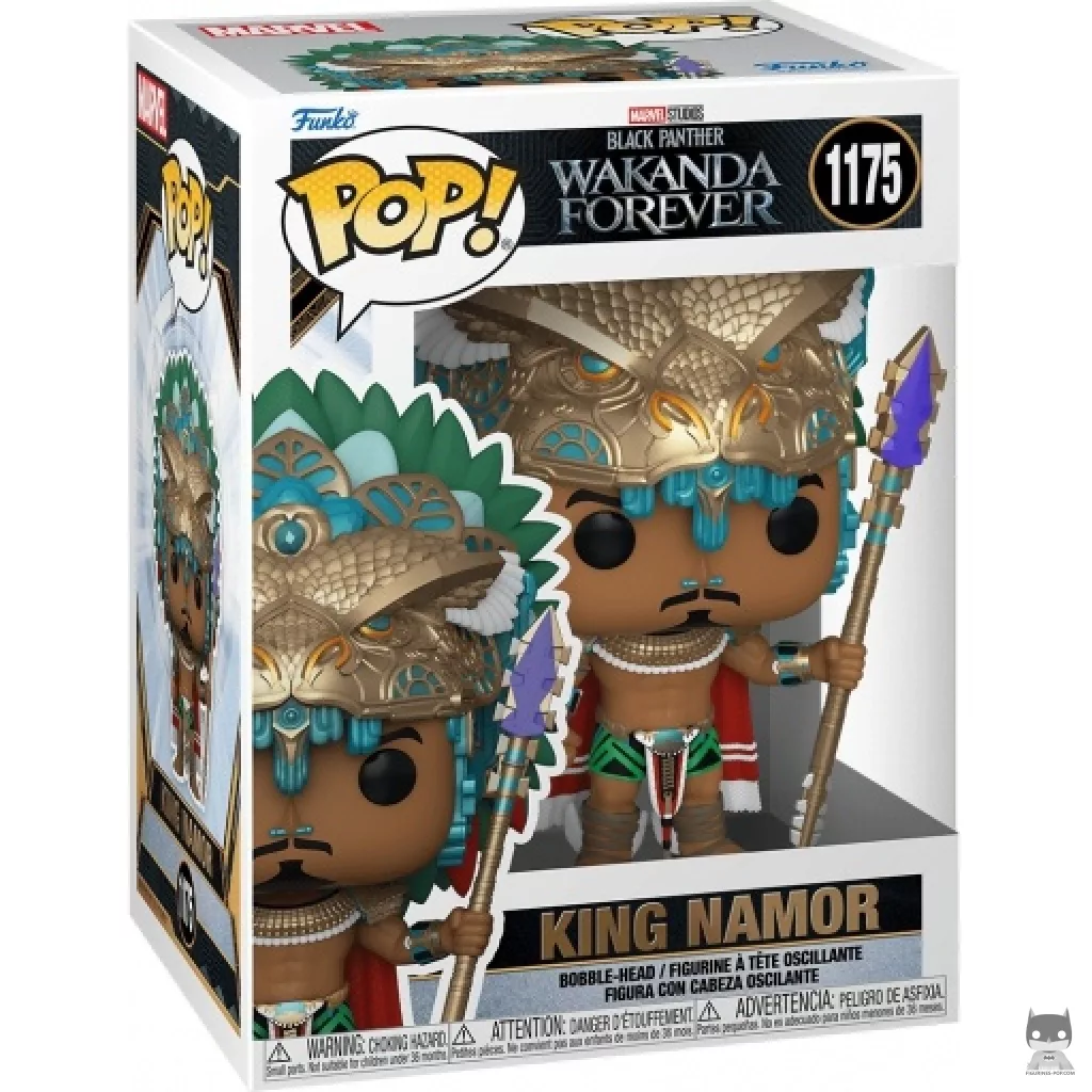 Figura Funko Pop! Rey Namor en su caja