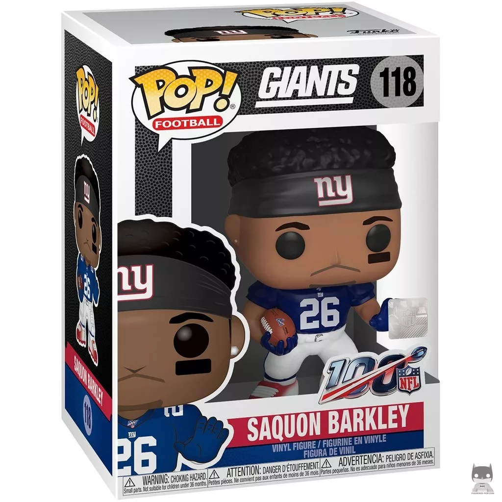 Figura Funko Pop! Saquon Barkley en su caja