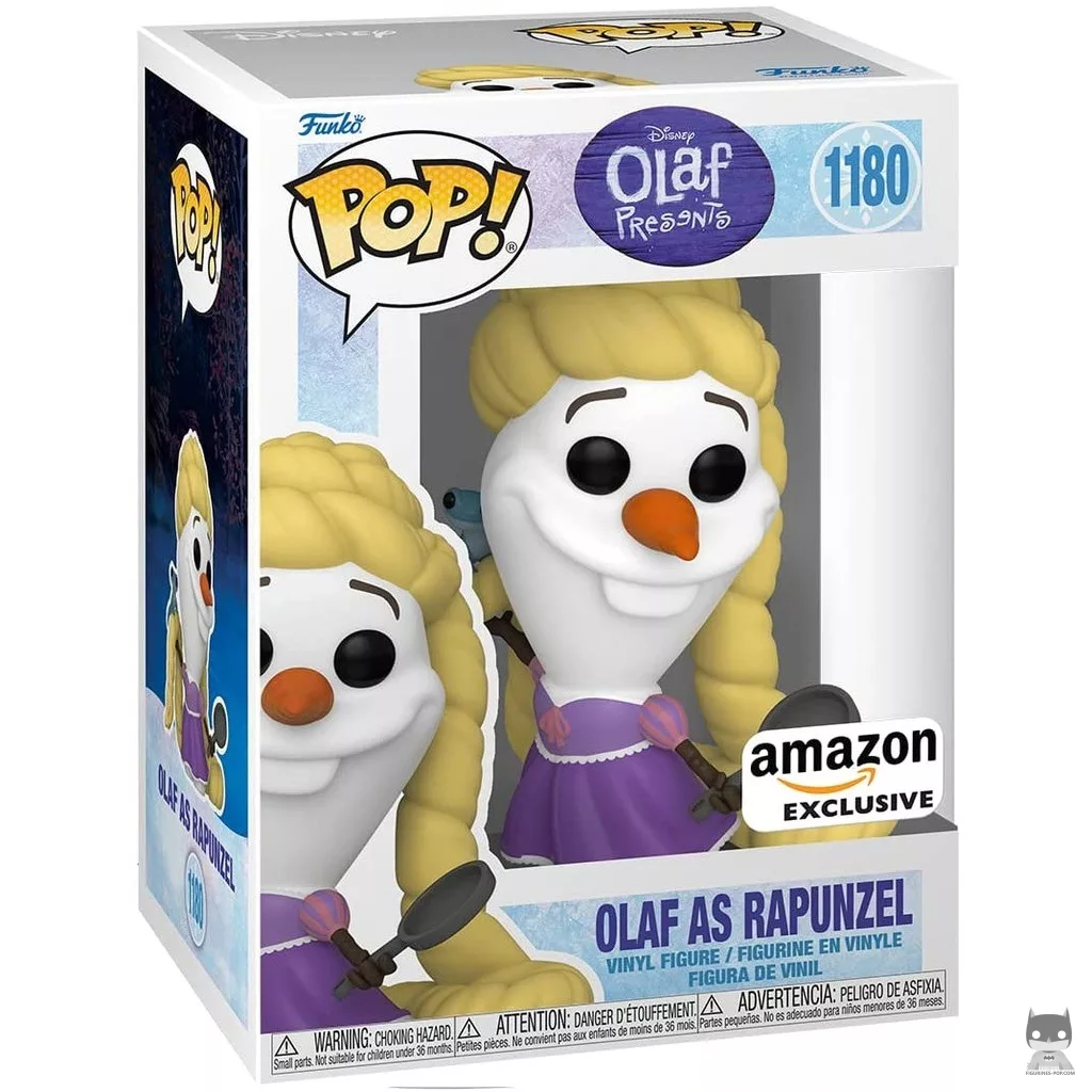 Figura Funko Pop! Olaf como Rapunzel en su caja