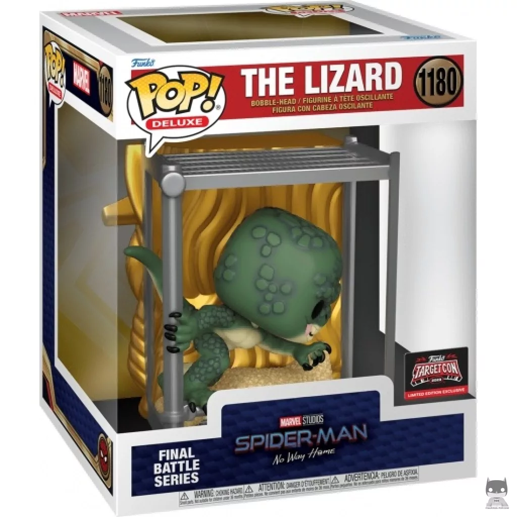 Figura Funko Pop! Serie Batalla final: El Lagarto en su caja