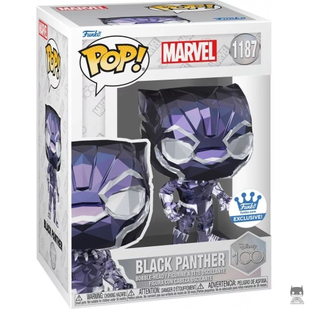 Figura Funko Pop! Black Panther (Facetado) en su caja