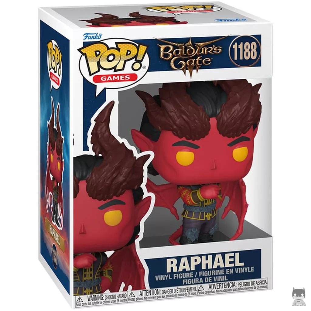 Figura Funko Pop! Raphael (Diablo cambion) en su caja
